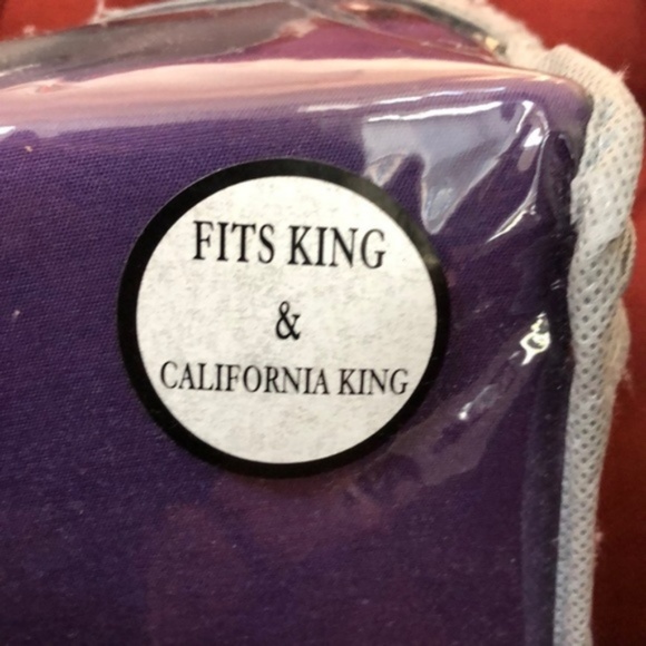 Bamboo Sheets 6 piece set King/Cal Purple - Picture 4 of 5
